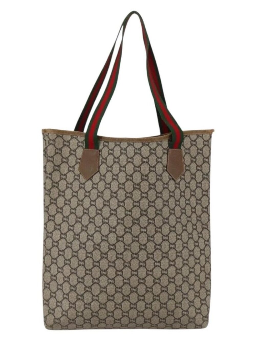 GUCCI GG Plus Supreme Web Sherry Line Tote Bag - Picture 3 of 16